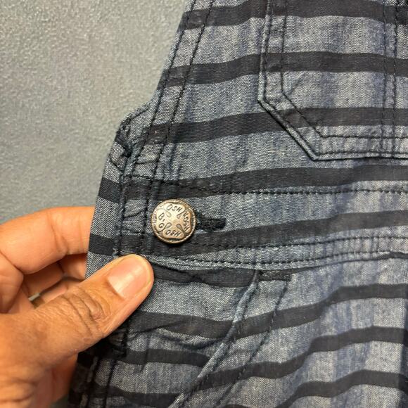 Osh Kosh B’Gosh Shortall Size 4T Carpenter Pinstripe Sailor Boat Multipocket New - Picture 6 of 12